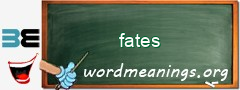 WordMeaning blackboard for fates